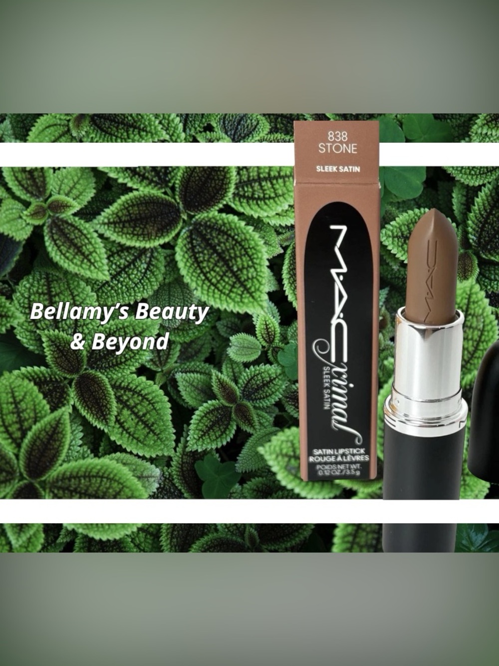 MAC MacXimal SLEEK SATIN LIPSTICK   STONE # 838 NIB